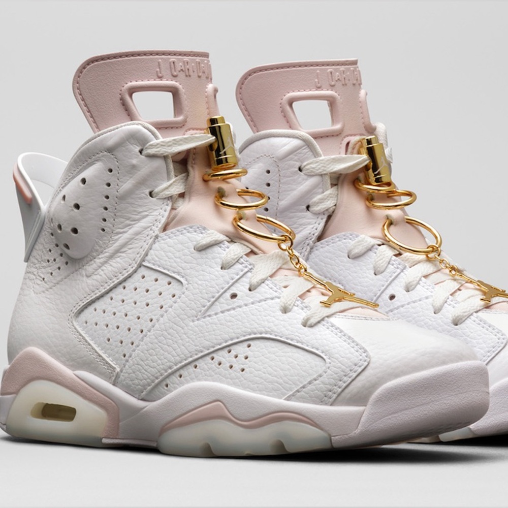 JORDAN 6 RETRO GOLD HOOPS